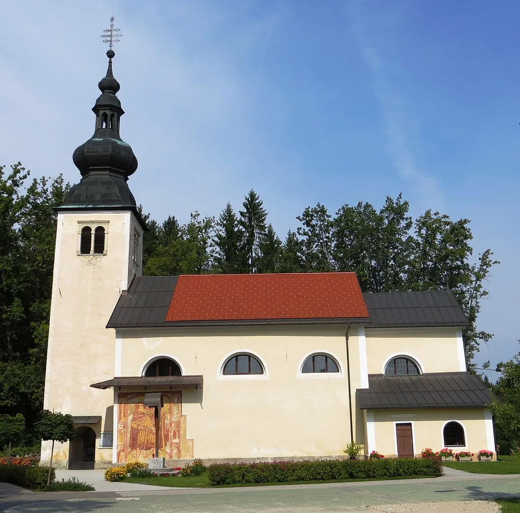 Virgin Mary Church in Breg ob Savi, Municipality of Kranj, Slovenia