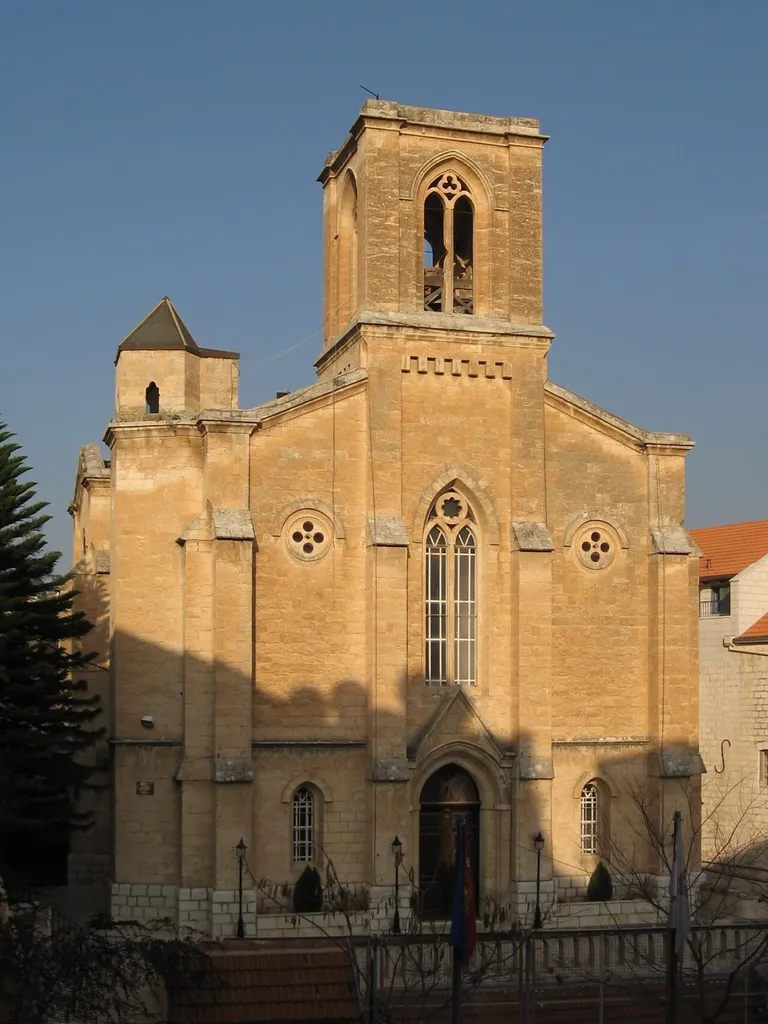 Christ Church in Nazareth, built 1871 with plans from Ferdinand Stadler