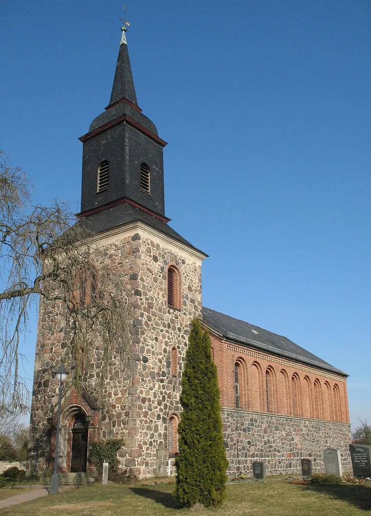 Church in Göhlsdorf (municipality Kloster Lehnin) in Brandenburg, Germany