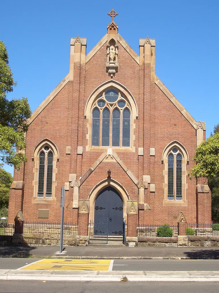 St Brendans Catholic Church, Annandale, built 1898