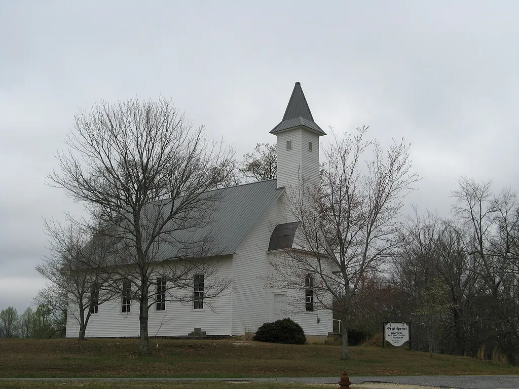 Fruithurst United Methodist Church in Fruithurst, Alabama.