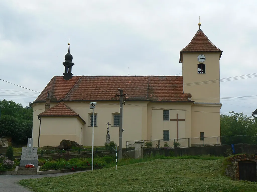 Kostel svatého Mikuláše v Nevojicích, okres Vyškov.