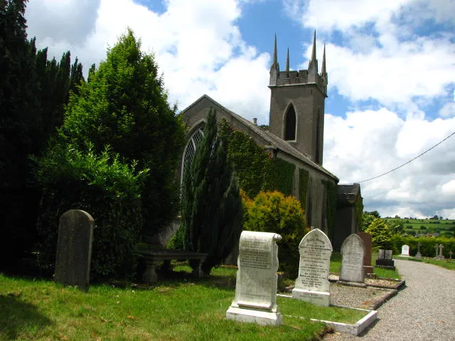 Ballycarney Church An old Church, with a fine entrance and graveyard, overlooking the bridge and River Slaney.
