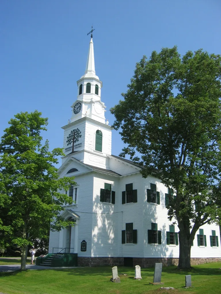 Greenock Church, established in 1824, in St. Andrews, Canada (Presbyterian).