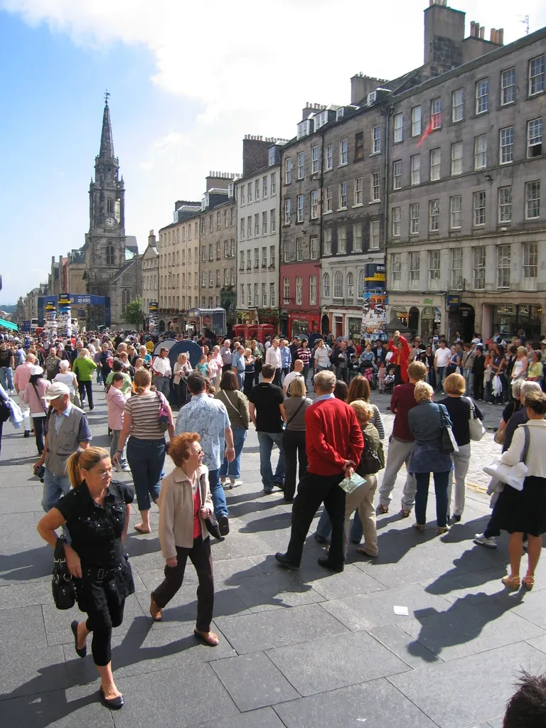 A Milla Real de Edimburgo durante o Festival de Edimburgo