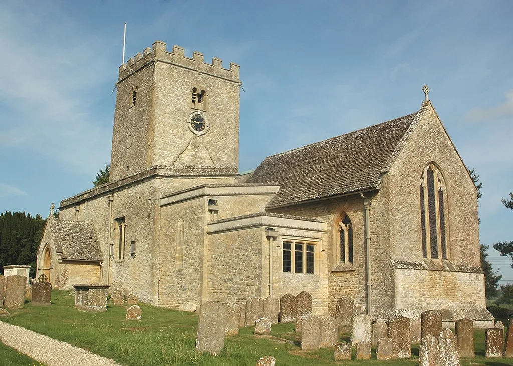 Church of England parish church of St Mary, North Leigh,Oxfordshire, viewed from the southeast