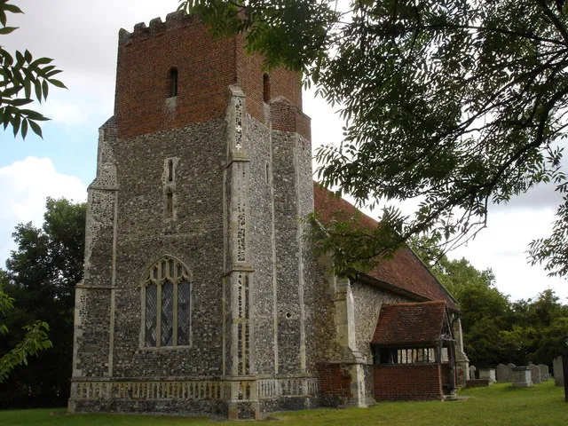 Church of St Lawrence in Little Wenham, Suffolk, England. A Grade I listed medieval church.