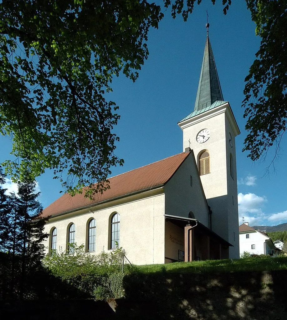 Protestant parish church on Museumweg in Fresach, municipality Fresach, district Villach Land, Carinthia, Austria, EU