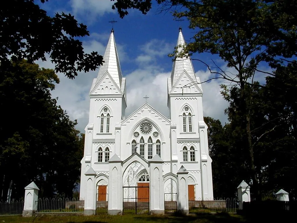 Sacred Heart church in Bikava, Latvia
