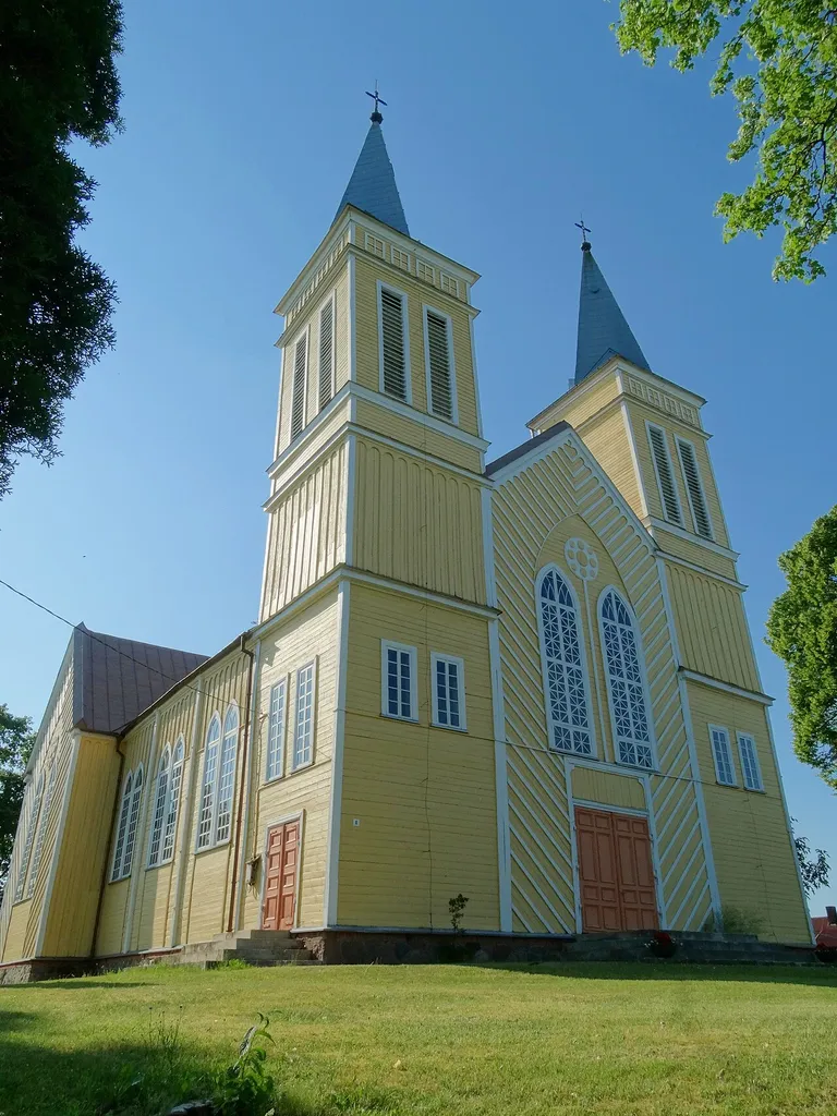 Saint Stanislaus bishop Catholic church in Žarėnai, Telšiai District,, Lithuania