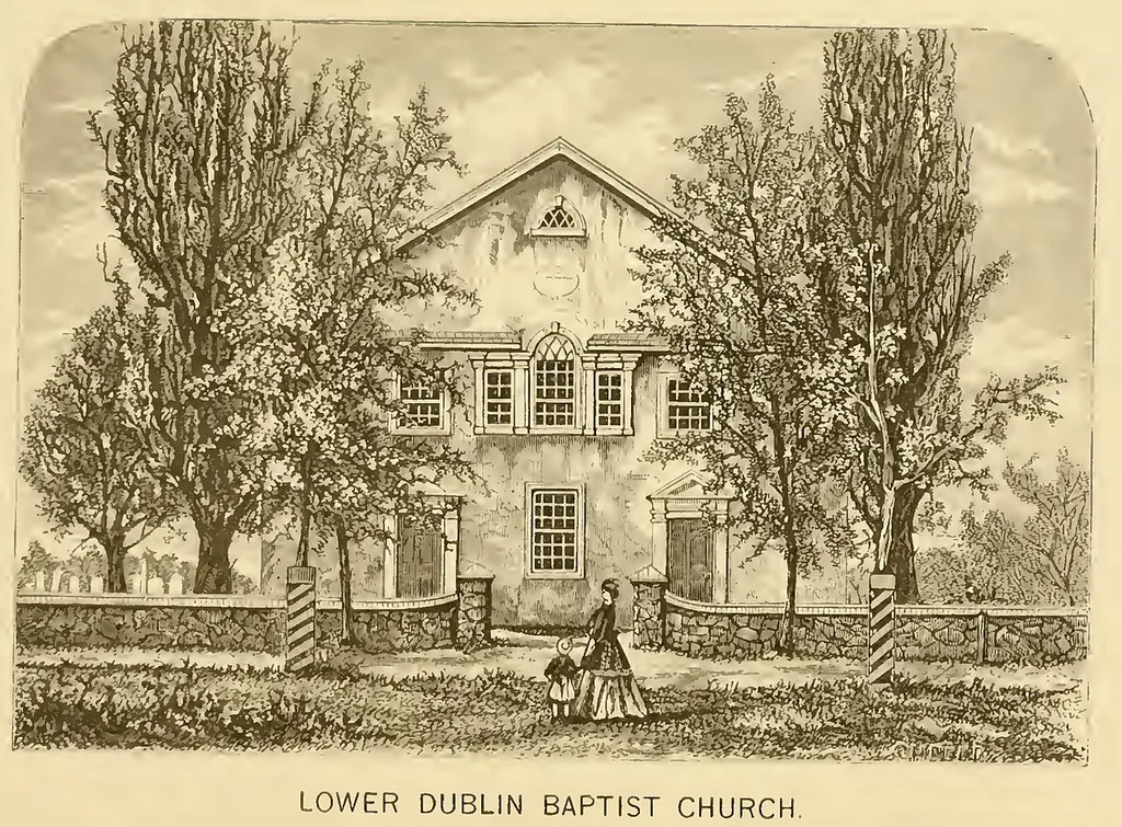 Metadata from archive.org Historical sketch of the Lower Dublin (or Pennepek) Baptist Church, Philadelphia, Pa. : with notices of the pastors, &amp;c. by Jones, Horatio Gates, 1822-1893 Publication date 1869 Topics Lower Dublin Baptist Church (Philadelphia, Pa.), Baptists, Baptists Publisher Morrisania, N.Y. : [s.n.] Collection library_of_congress; americana Digitizing sponsor Sloan Foundation Contributor The Library of Congress Language English "The edition of this work numbered only one hundred and fifty copies.--H.G.J."--T.p. verso The Lower Dublin Baptist Church is the oldest Baptist church in Pennsylvania Sketch of the church -- Biographical sketches of the pastors -- Licentiates -- Ruling elders -- Deacons -- Additions to the church by baptism and total membership in each year Includes bibliographical references Call number 5915484 Camera Canon 5D Identifier historicalsketch00jone Identifier-ark ark:/13960/t33206x6q Identifier-bib 0014314320a Openlibrary_edition OL6643051M Openlibrary_work OL6602607W Pages 78 Possible copyright status NOT_IN_COPYRIGHT Ppi 400 Scandate 20081120194426 Scanfactors 5 Scanner scribe4.capitolhill.archive.org Scanningcenter capitolhill Full catalog record MARCXML