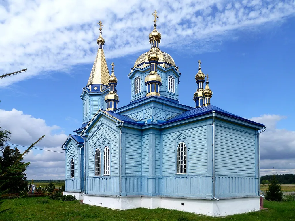 Церква Різдва Богородиці ( 1900 р.) - вигляд з південного сходу - с.Губин Локачинський район Волинська область Україна