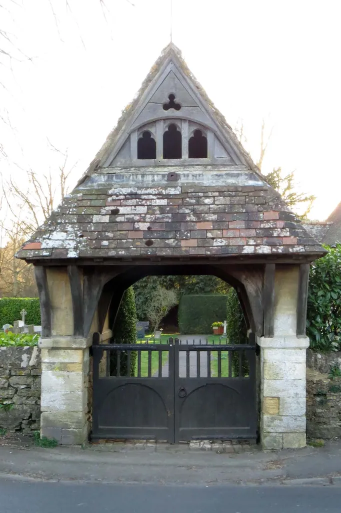 The lych gate to St Mary the Virgin parish church