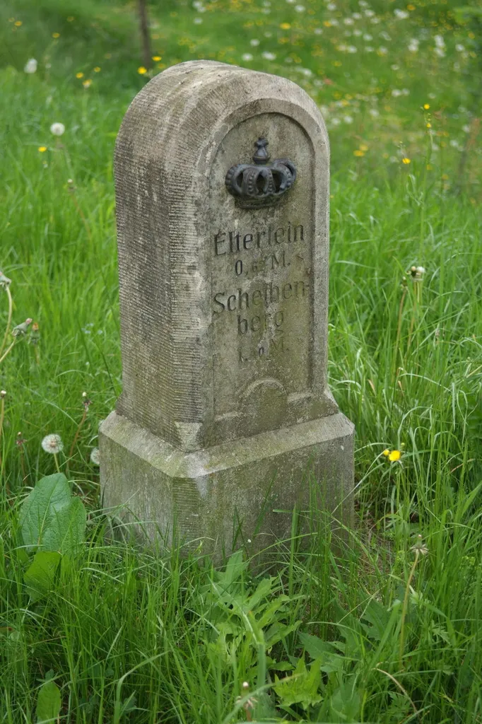 kgl.-sächs. Meilenstein bei Burgstädtel (ca. 50°36'48.00"N, 12°50'14.40"E)