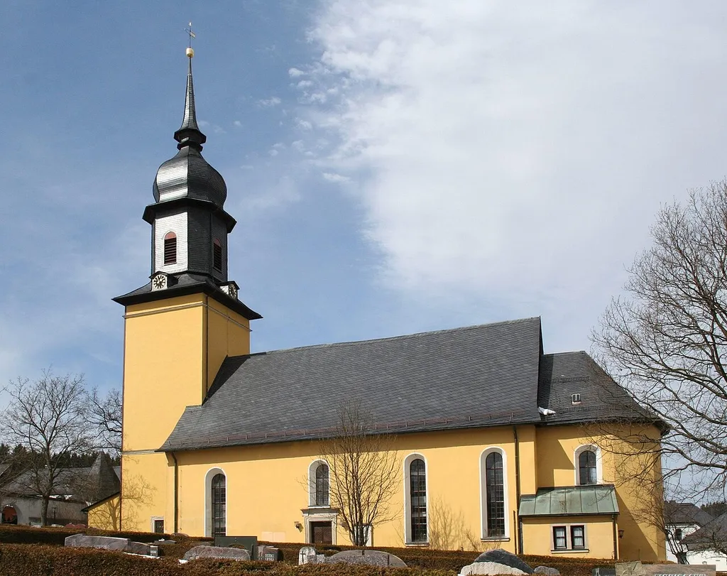 Bildbeschreibung: Geroldsgrün im Landkreis Hof, evangelische Jakobuskirche *Quelle: selbst fotografiert Störfix *Datum: 30. März 2008 ==