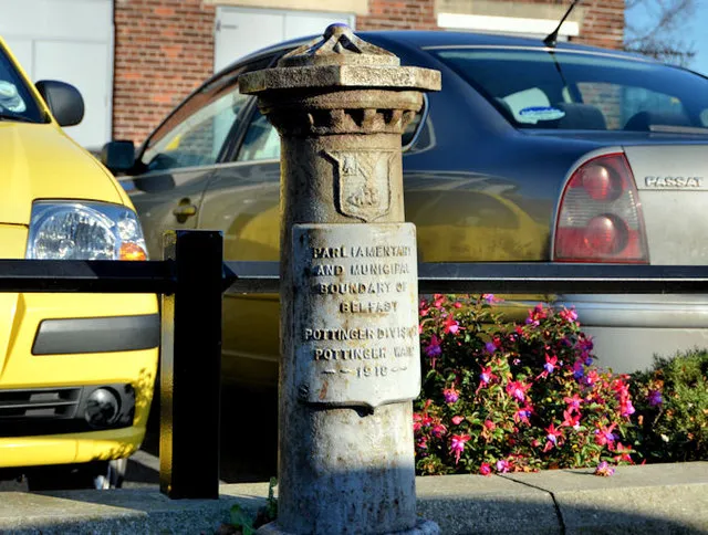 Boundary post, Castlereagh Road, Belfast (1)