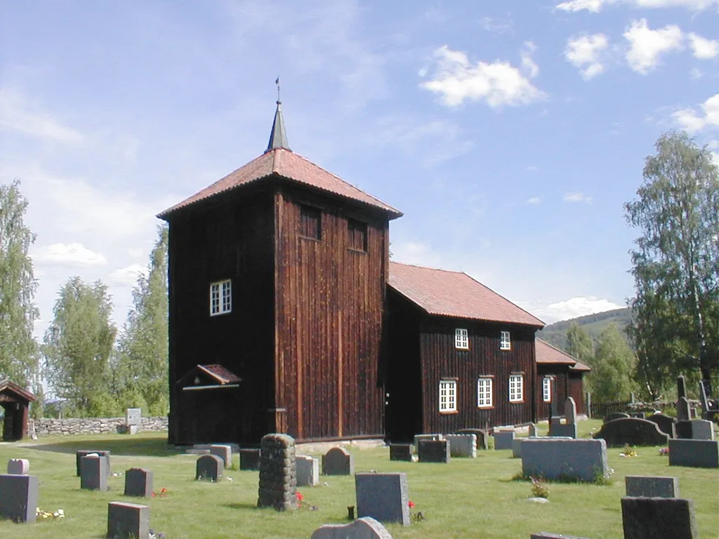 Viker church (Viker kirke), a church built in 1697, in Ringerike, Buskerud, Norway.