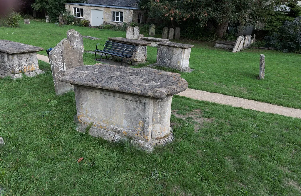 Cirencester: Group of five chest tombs approximately 34.5 metres east of chancel of Church of St John Baptist