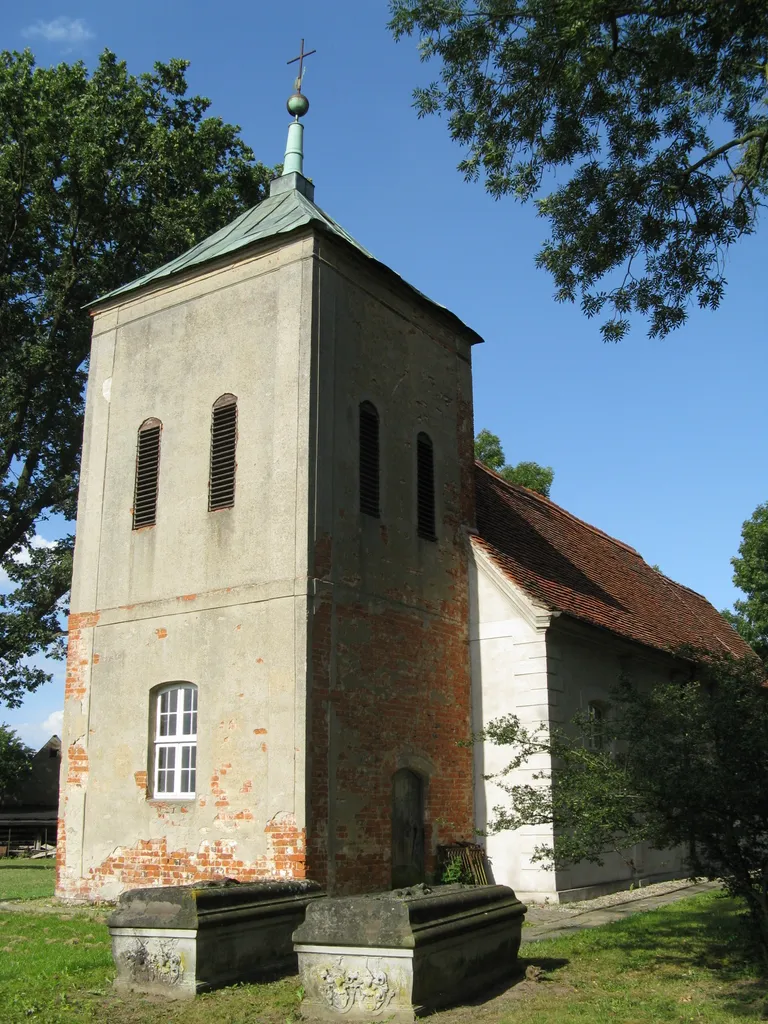 Church in Melz, district Mecklenburgische Seenplatte, Mecklenburg-Vorpommern, Germany