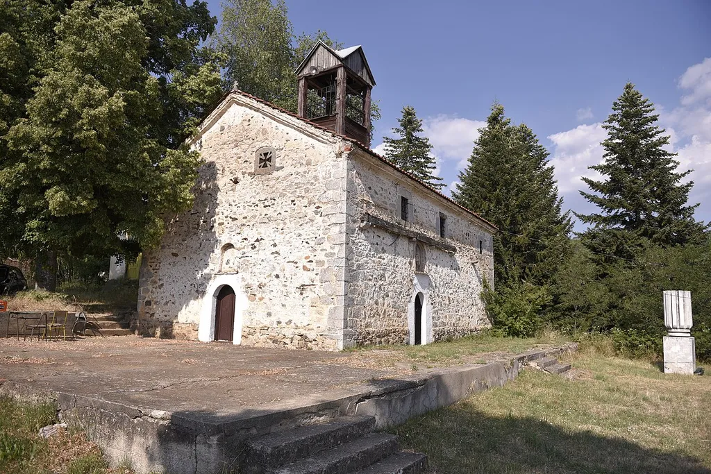 The St. Demetrius Church in the village of Zlatari, Resen Municipality.