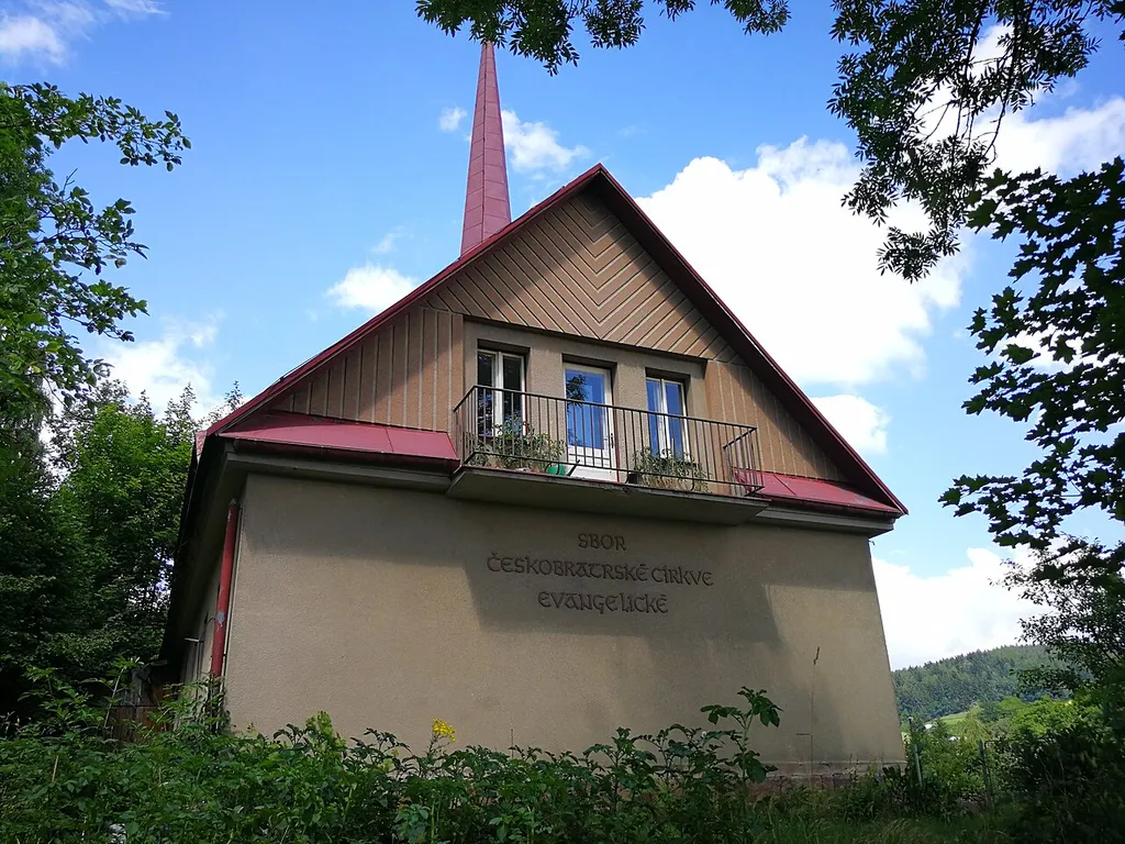 evangelický kostel ve Valteřicích