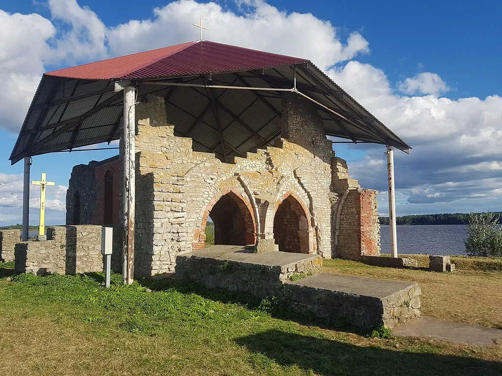Church of Saint Mary ruins on Saint Meinhard Island