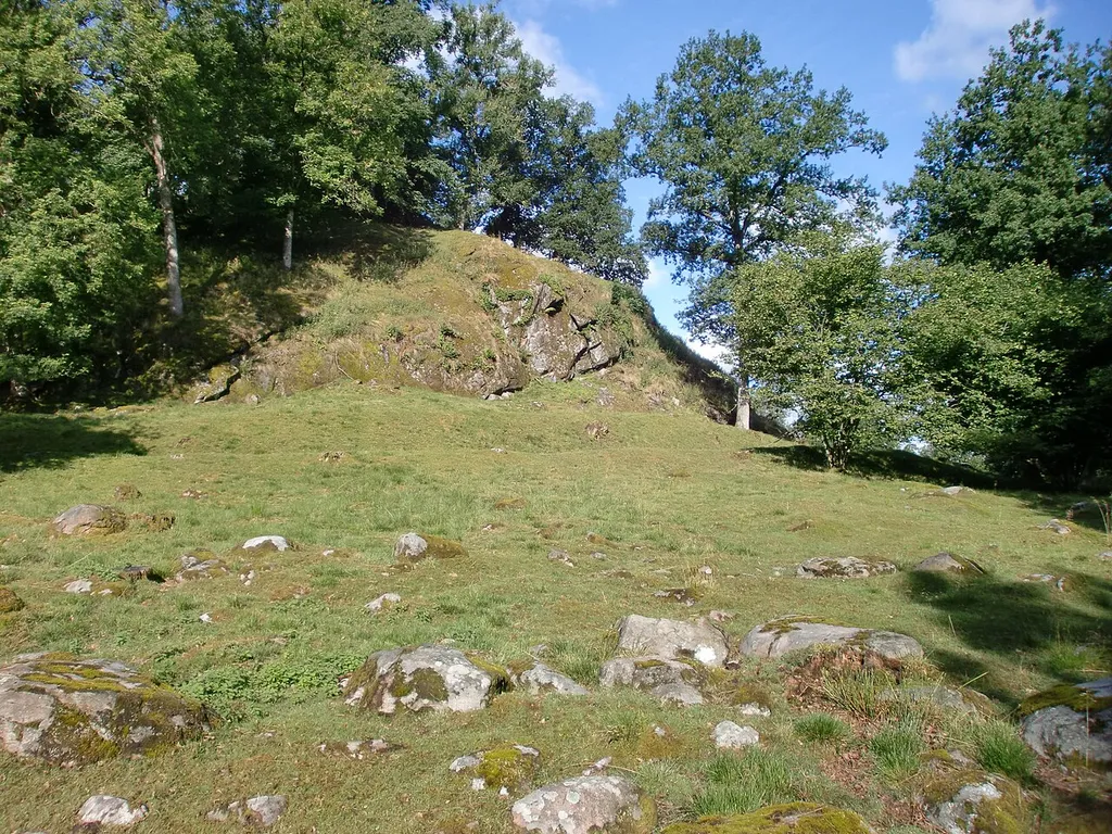 Castle cliff "Slottsberget" at Oresten, close to the village Skene in Sweden.