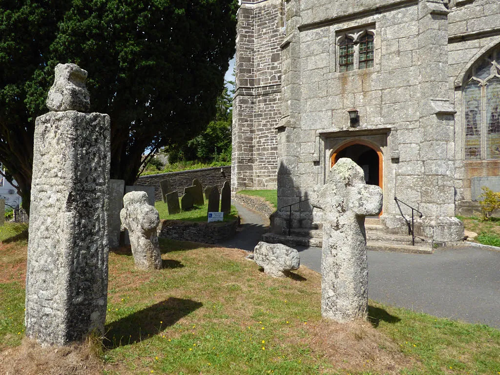 Church of St Neot - three crosses