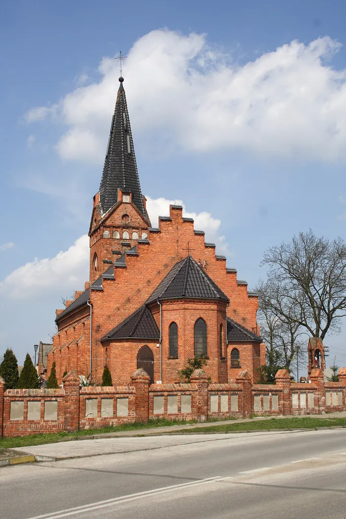 Złotoria near Toruń, Poland, church of St. Adalbert