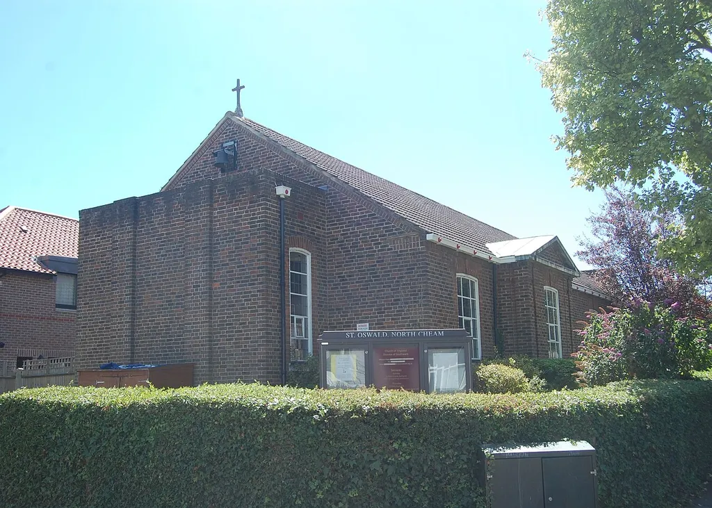 St Oswald's Church, Brocks Road, North Cheam, London Borough of Sutton, England.