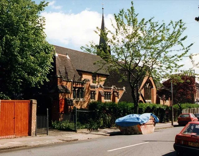 St Bartholomew's parish church, Craven Park Road, Stamford Hill, London N15, seen from the south