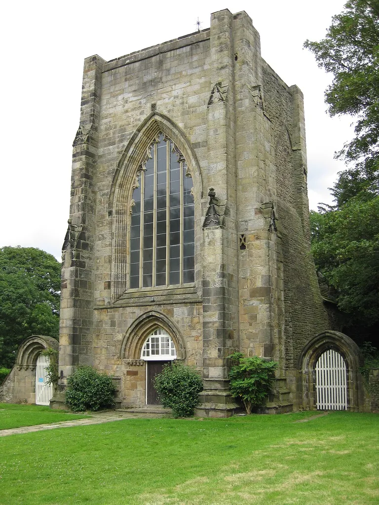 Beauchief Abbey, Sheffield, S8, front view main tower.