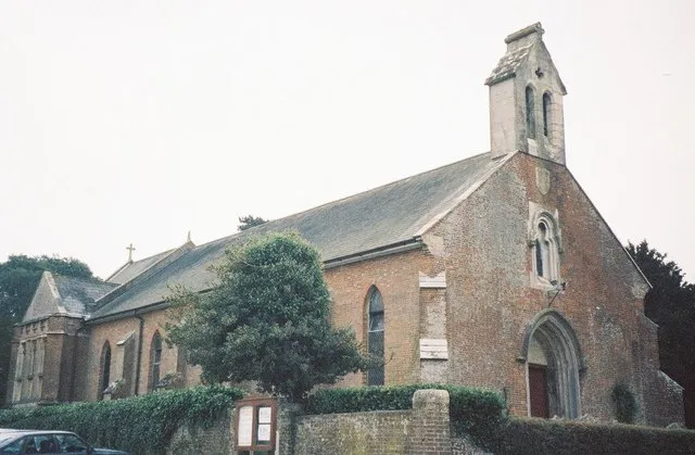 St James' parish church Holt, Dorset, seen from the northwest