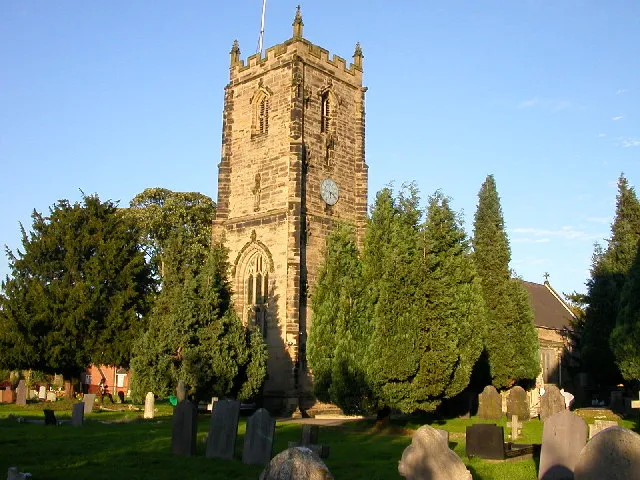 St James' parish church, Bulkington, Warwickshire, seen from the southwest