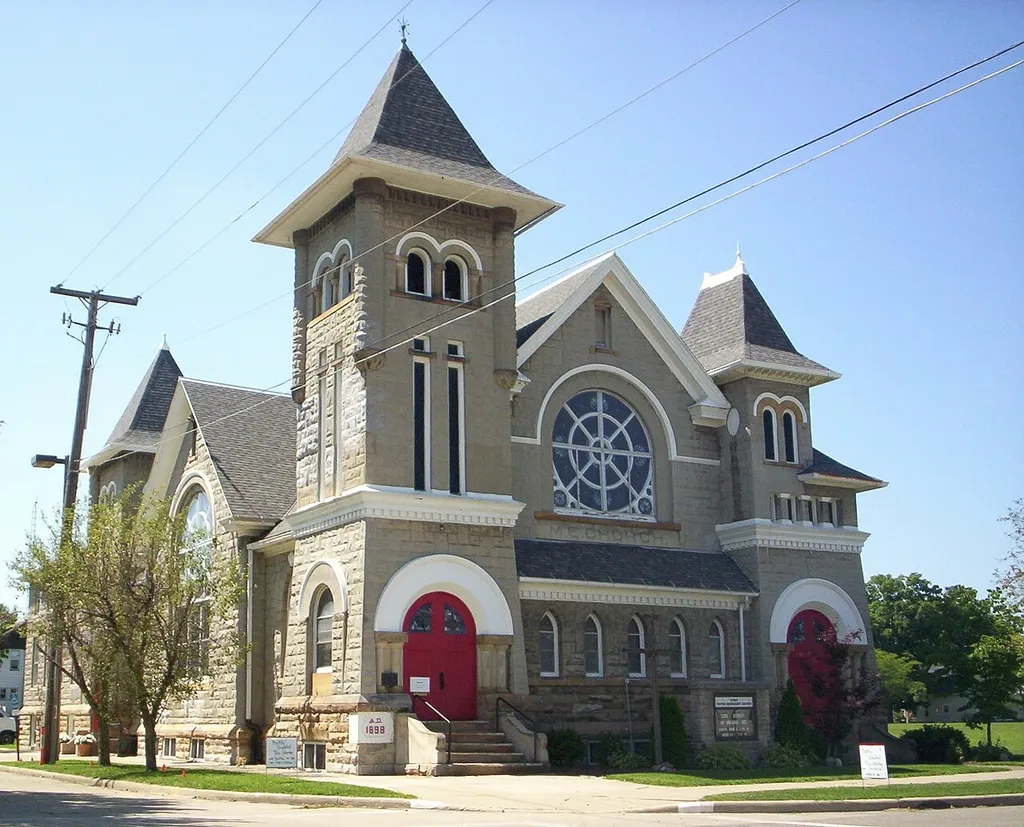 National Register of Historic Places Methodist Episcopal Church at the intersection of Thoman Street (Ohio 61) and Union Street in Crestline, Ohio, United States. It has been on the NRHP since October 27, 1978.