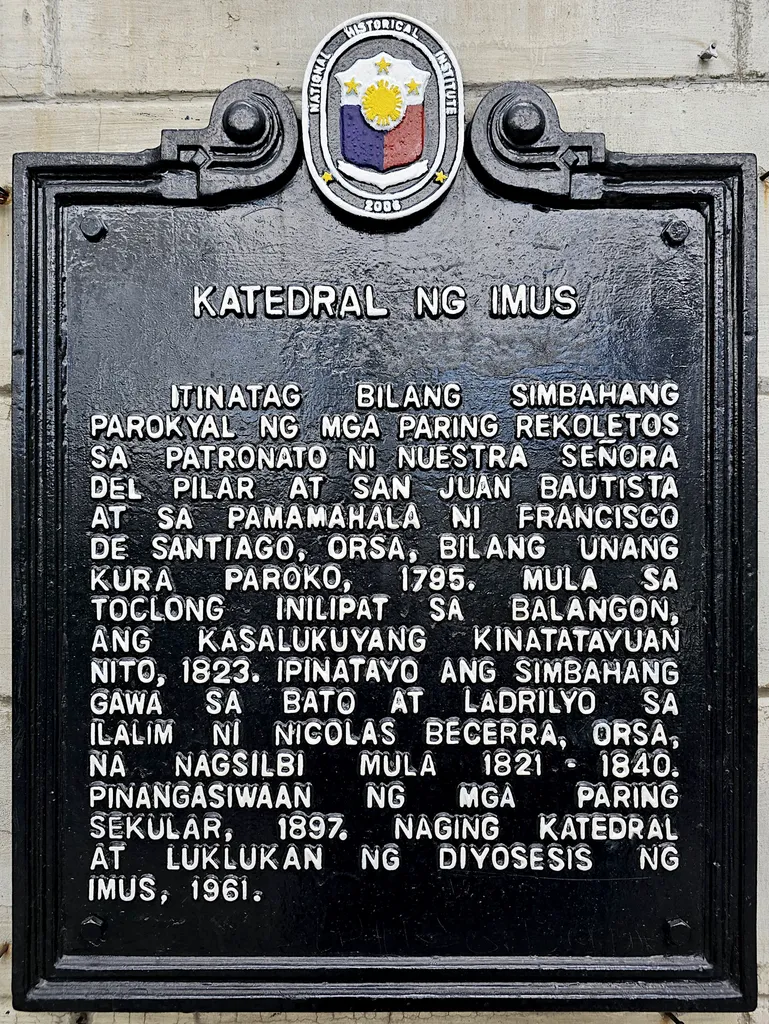 Cathedral of Imus historical marker