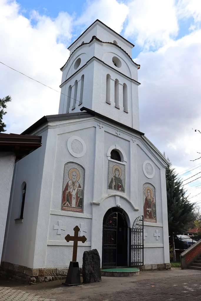 The western side of the St. Paraskeva Church in Bedinje, Kumanovo.