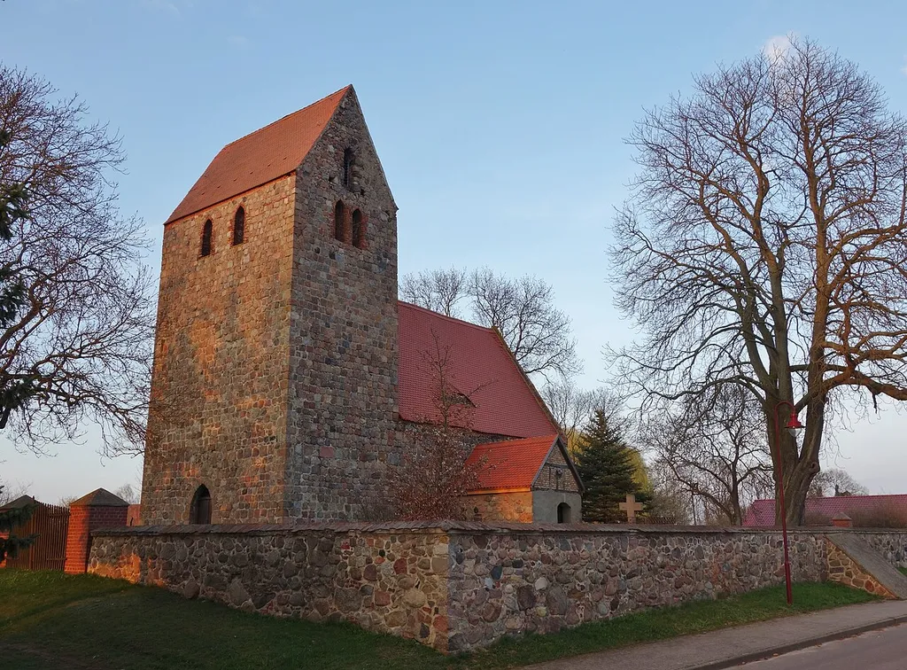 South-western view of church in Zernikow, Nordwestuckermark municipality, Uckermark district, Brandenburg state, Germany