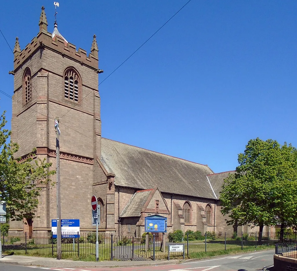 View from opposite Manor Lane