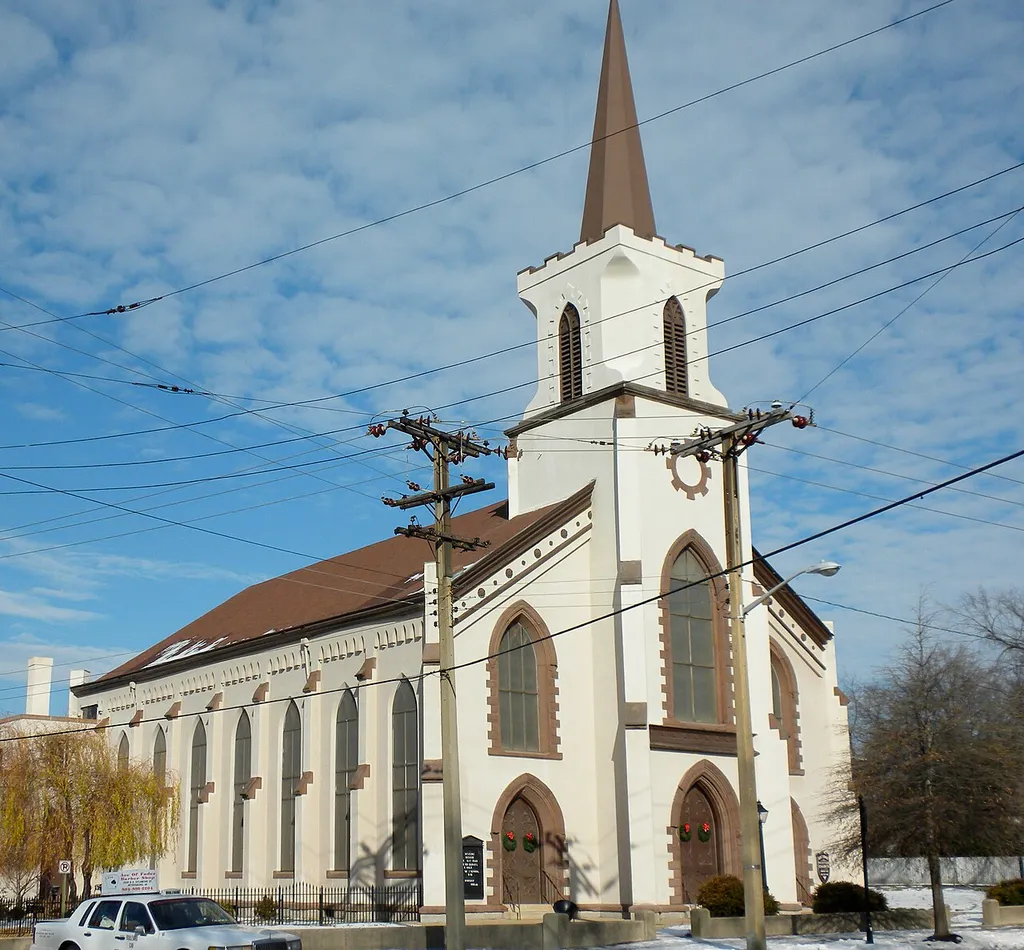 Second Presbyterian Church, Petersburg, Virginia. On NRHP. I donate this photo to the public domain.