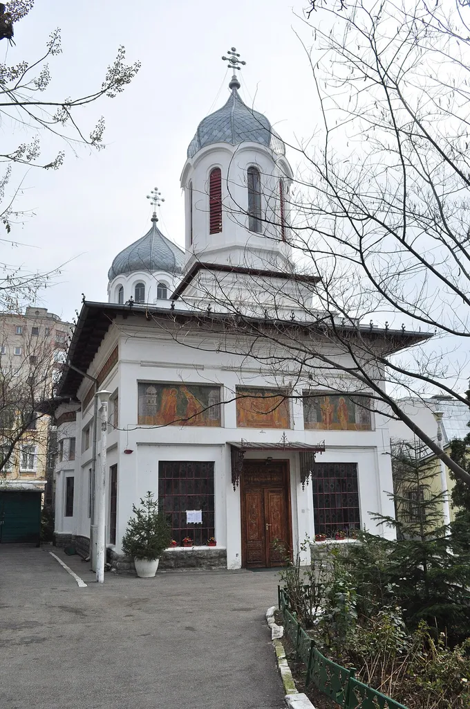 Church of the Dormition of the Theotokos, known as Pitar Moş, Str. Dionisie Lupu nr. 45, sector 1, Bucharest, Romania.