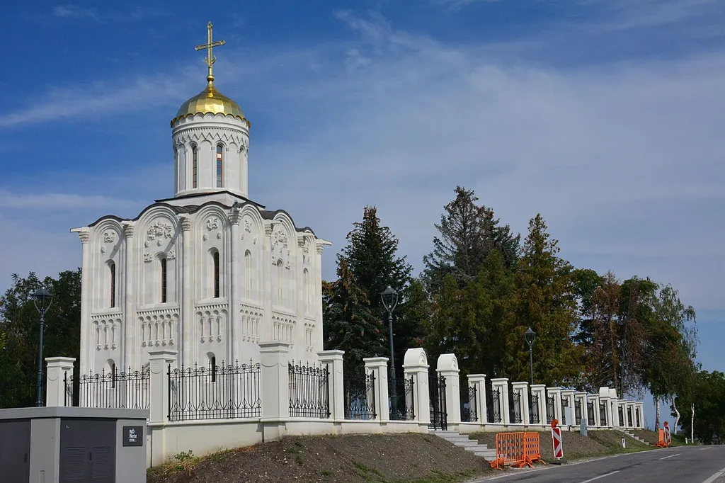 In Bau befindliche russisch-orthodoxe Kirche am Soldatenfriedhof Laa an der Thaya