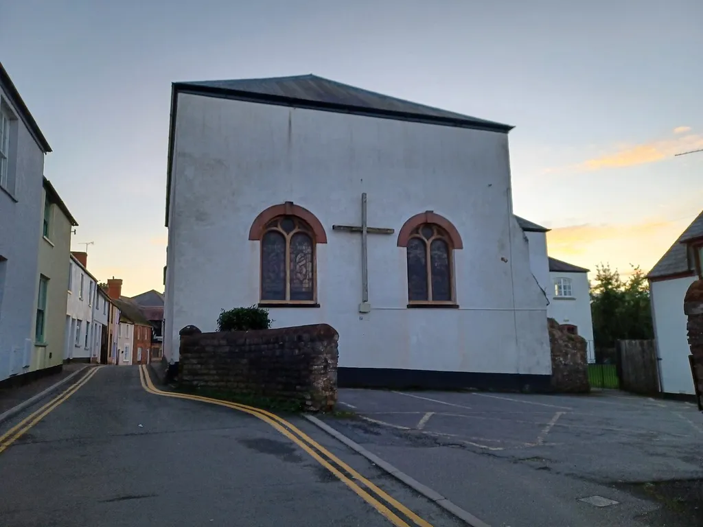 Congregational Church, Silver Street, Wiveliscombe, Somerset, England. 1708 with 1825 enlargement, Grade II listed.