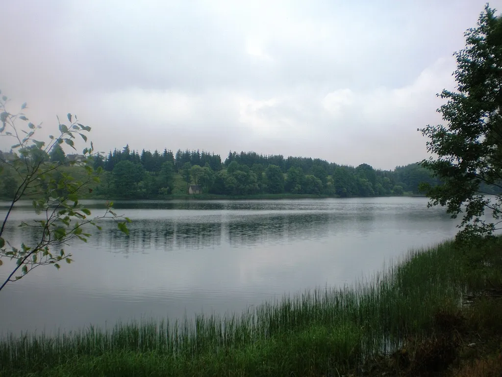 Taurgnas Lake, Utena district. The deepest lake in Lithuania