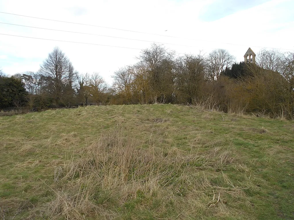Remains of a Norman motte, South Moreton, Oxfordshire, England.