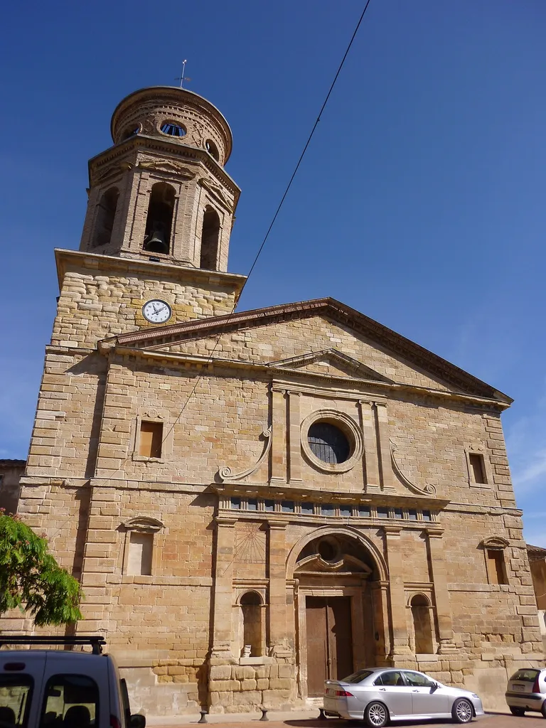 Church of St. James the Apostle in Ulldemolins (Priorat, Catalonia). Note the presence of two clocks on the facade one solar, with the latin inscription "HORA EST DE SOMNO SURGERE" and the other one mechanic.