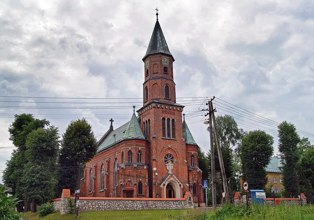 Church of the Sacred Heart of Jesus (1923 design. by Kazimierz Brzeziński), 144 Cechowa street, Krakow, Poland