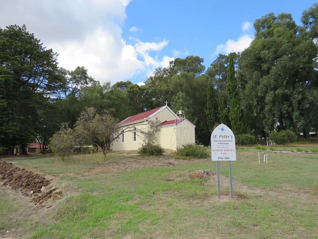 The heritage listed St Peter's Anglican Church, Balingup, Western Australia.