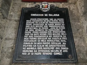 Church of Balayan historical marker