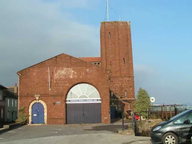 Atmospheric Railway engine house and the local Fishing and Cruising Club